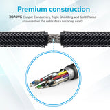 Promate High Definition Right Angle 4K HDMI® Audio Video Cable