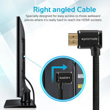 Promate High Definition Right Angle 4K HDMI Audio Video Cable