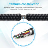 Promate High Definition Right Angle 4K HDMI® Audio Video Cable