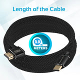 Promate High Definition Right Angle 4K HDMI® Audio Video Cable