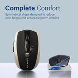 Promate Silent Switch Streamlined Wireless Mouse Gold