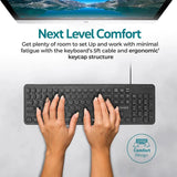 Promate Ultra-Slim Quiet Key Wired Keyboard-Keyboard-Other-Star Light Kuwait