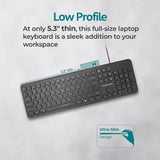 Promate Ultra-Slim Quiet Key Wired Keyboard-Keyboard-Other-Star Light Kuwait