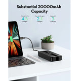 Ravpower Rp-Pb235 Ravpower Rp-Pb1235 Pd Pioneer 20W 3-Port 20000Mah Power Bank Black Global Global Black