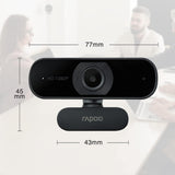 كاميرا ويب رابو C260 مع ميكروفون مانع للضوضاء - دقة 1080p FHD / USB - أسود