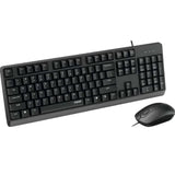 مجموعة لوحة مفاتيح وماوس ضوئي سلكي Rapoo X130Pro بتقنية الواقع المعزز - أسود