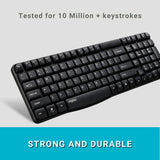 Rapoo X1800S Wireless Multimedia Keyboard & Optical Mouse AR - Black