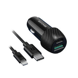 Ravpower Rp-Vc031 Total 49W Car Chargerr + 1M Combo Black