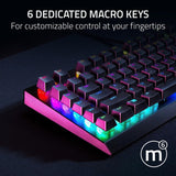 Razer BlackWidow V4 X Mechanical Gaming Keyboard with Razer Chroma RGB: Green Mechanical Switches