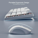 Redragon BS8772 Wireless Keyboard and Mouse Combo - Ash Grey