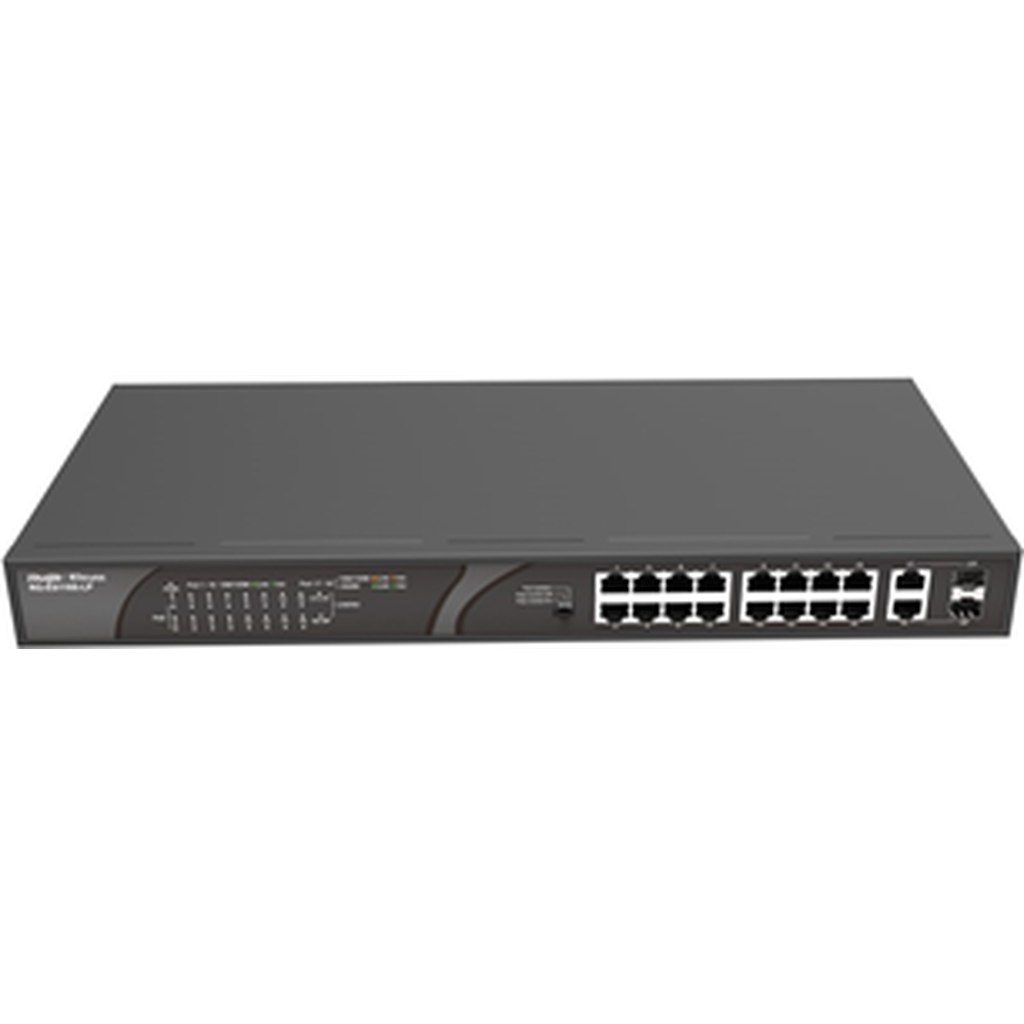 Reyee 16-Port 10/100Mbps Desktop Unmanaged Poe Switch Rg-Es118S-Lp-Ruijie Switches-Ruijie-Star Light Kuwait