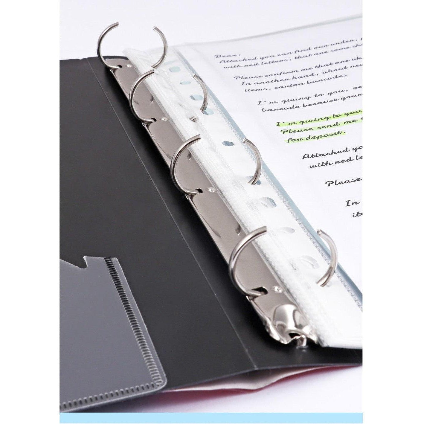 Ring Binder Hole File (W412-2)-Filiing Accessories-Foska-Star Light Kuwait