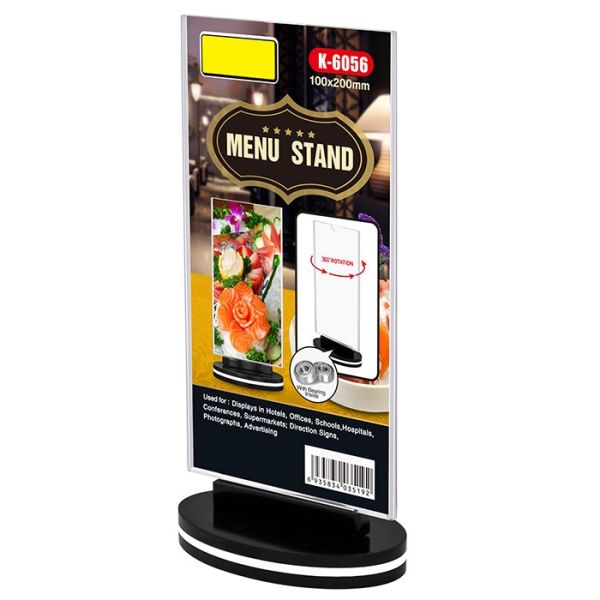 Rotatable Menu Stand – Star Light Kuwait