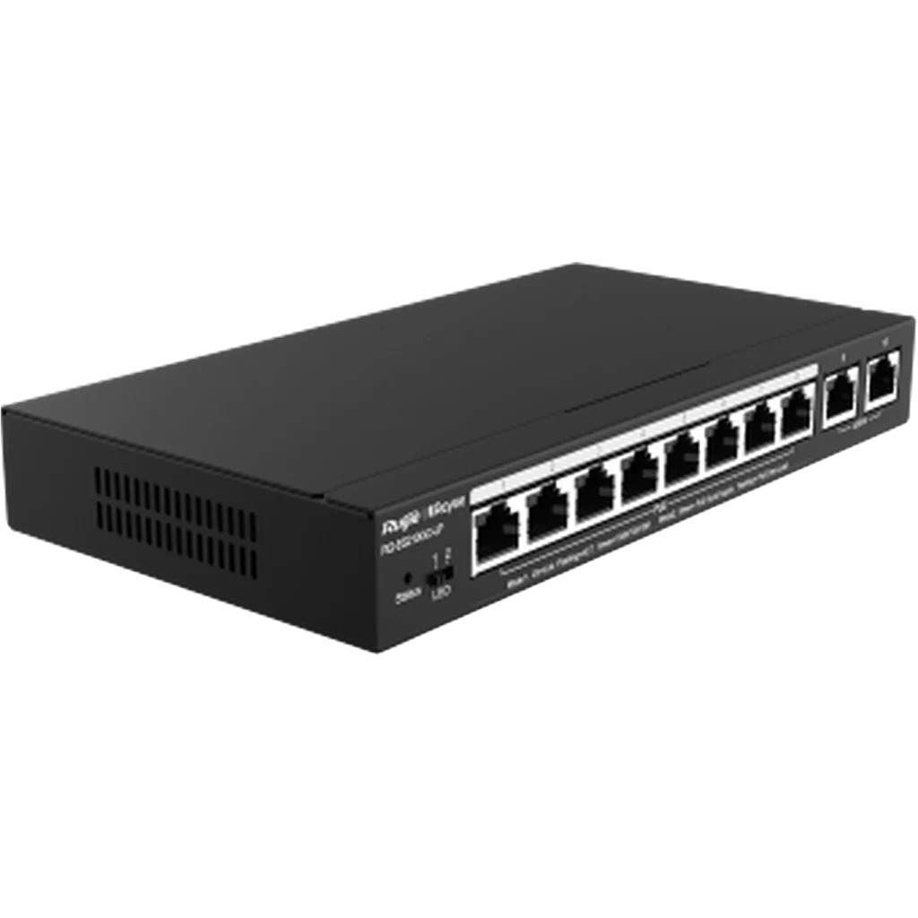 Ruijie 10-Port Gigabit Smart Cloud Mananged Poe Switch Rg-Es210Gc-Lp-Ruijie Switches-Ruijie-Star Light Kuwait