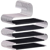S Type Trousers Hanger Antislip Black