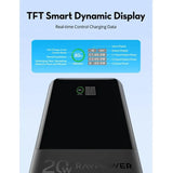 Ravpower Rp-Pb1238 Pd20W Pioneer 20000Mah 3-Port Power Bank Black