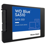 Western Digital 4TB WD Blue SA510 SATA Internal Solid State Drive SSD - SATA III 6 Gb/s, 2.5"/7mm, Up to 560 MB/s - WDS400T3B0A, Blue