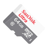 بطاقة ذاكرة SanDisk Ultra microSDXC UHS-I – سعة 64 جيجابايت / سرعة 100 ميجابايت/ثانية