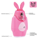 SERVE E-BOT ERASER & SHARPENER COMBO BUNNY