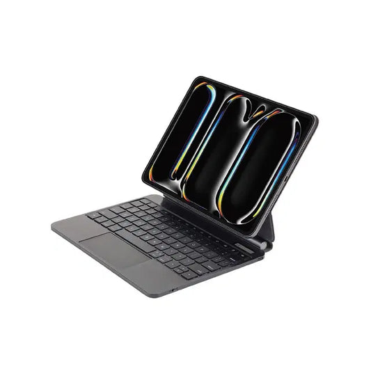 SIA Magnetic Keyboard 6 lines layout for ipad pro 11" 2024 with Pencil holder -black AR/ENG