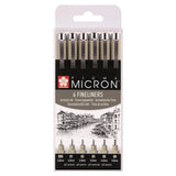 Sakura Pigma Micron 01 Basic Set 6