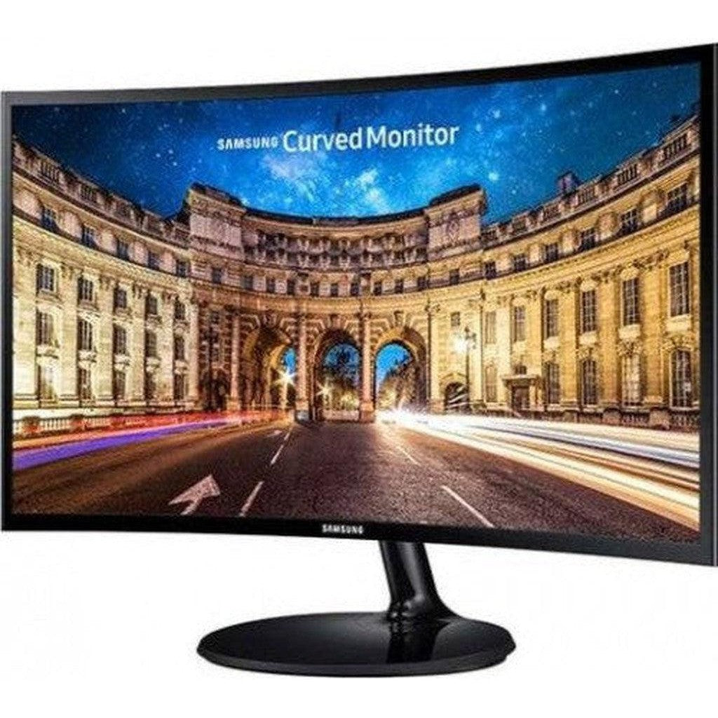 Samsung 24" Essential Curved Monitor - Lc24F390Fhmxue-Monitor-Samsung-Star Light Kuwait