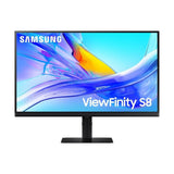 Samsung 27" S8 ViewFinity 4K Monitor with USB-C - 27.0" 4K / 5ms / 60Hz / HDMI 2.0/DisplayPort 1.4/USB-C/Ethernet / Black - Monitor