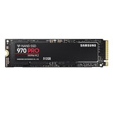 سامسونج 970 برو، قرص صلب SSD بسعة 512 جيجابايت، من نوع M.2 NVMe، بسرعة 3500 ميجابايت/ثانية