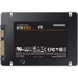 قرص صلب داخلي من سامسونج بسعة 4 تيرابايت، طراز 870 EVO، مقاس 2.5 بوصة، موديل MZ-77E4T0BW