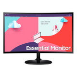 شاشة سامسونج LS24C360EAMXUE 1800R منحنية - 24 بوصة FHD / 4 مللي ثانية / HDMI / D-Sub / أسود 