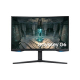 شاشة ألعاب منحنية سامسونج أوديسي G6 S27BG650EM مقاس 27 بوصة، لوحة VA، معدل تحديث 240 هرتز، زمن استجابة 1 مللي ثانية (GTG)، منفذ HDMI 2.1، دقة QHD 2K، متوافقة مع معيار VESA، تدعم تقنية DisplayHDR 600
