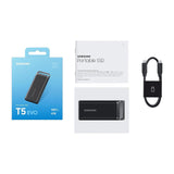 Samsung T5 Evo 4TB Portable SSD Up to 460 MB/s Read Speed - Black