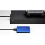 Samsung T7 1TB Portable SSD – USB 3.2 External Solid State Drive, Blue (MU-PC1T0H)