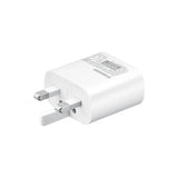 محول سفر سامسونج بدون كابل - 25 واط / منفذ USB من النوع C / أبيض