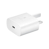 محول سفر سامسونج بدون كابل - 25 واط / منفذ USB من النوع C / أبيض