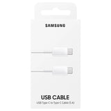 كابل سامسونج USB-C إلى USB-C - 1 متر / 3 أمبير / أبيض