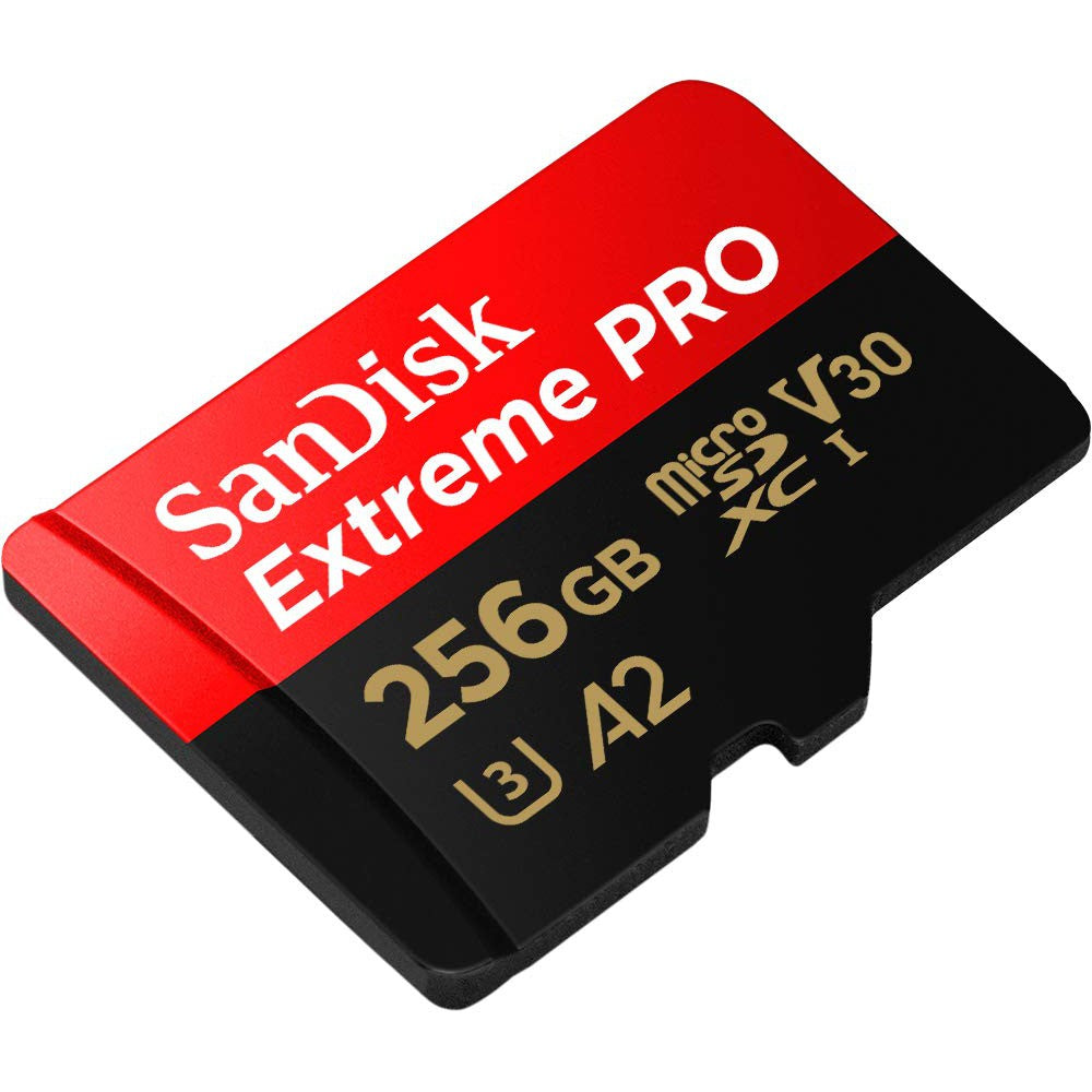 SanDisk 256GB Extreme PRO microSDXC UHS-I CARD with Adapter-Up to