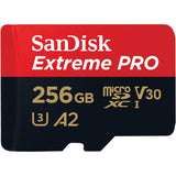 SanDisk 256GB Extreme PRO microSDXC UHS-I CARD with Adapter-Up to 200 MB/s