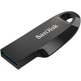 محرك أقراص فلاش SanDisk Ultra Curve 3.2 - سعة 128 جيجابايت (أسود)