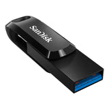 SanDisk Ultra Dual Drive Go Flash Drive - 32GB / Up to 150 MB/s / USB 3.2 Gen 1 / Type-C / Black