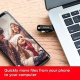 SanDisk Ultra Dual Drive Go Flash Drive - 512GB / Up to 400MB/s / USB 3.2 Gen 1 / Type-C / Black