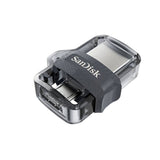 SanDisk Ultra Dual Drive m3.0 - 128GB / Up to 130MB/s / USB 3.0 / Micro-USB / Black and Silver