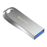 SanDisk Ultra Luxe Flash Drive - 128GB / Up to 400 MB/s / USB 3.2 Gen 1 / Silver-SDCZ74-128G-G46