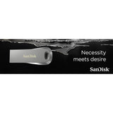 SanDisk Ultra Luxe Flash Drive - 128GB / Up to 400 MB/s / USB 3.2 Gen 1 / Silver-SDCZ74-128G-G46
