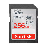 بطاقة ذاكرة SanDisk Ultra SDXC UHS-I - سعة 256 جيجابايت / سرعة تصل إلى 150 ميجابايت/ثانية