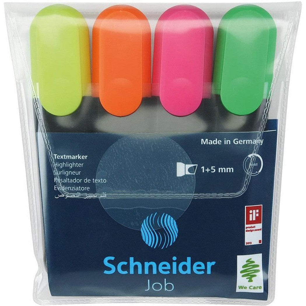 Schneider Highlighter Pack Of 4-Pens-Schneider-Star Light Kuwait
