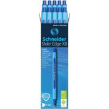 Schneider Slider Edge Xb Ballpoint Pen Blue Box Of 10 Pens-Pens-Schneider-Blue-Star Light Kuwait