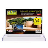 حامل بطاقات أفقي على شكل حرف T من Kejea K-6077 H-A4