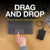 قرص صلب خارجي Seagate Expansion بسعة 2 تيرابايت بمنفذ USB 3.0 لأنظمة التشغيل Windows و Mac مع خدمات استعادة البيانات لمدة 3 سنوات (STKM2000400)