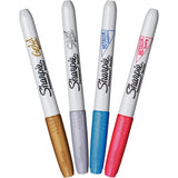 Sharpie Metallic Permanent Markers Metallic Set Of 4 Colors